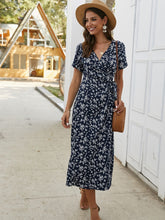 Bedrucktes langes Kleid